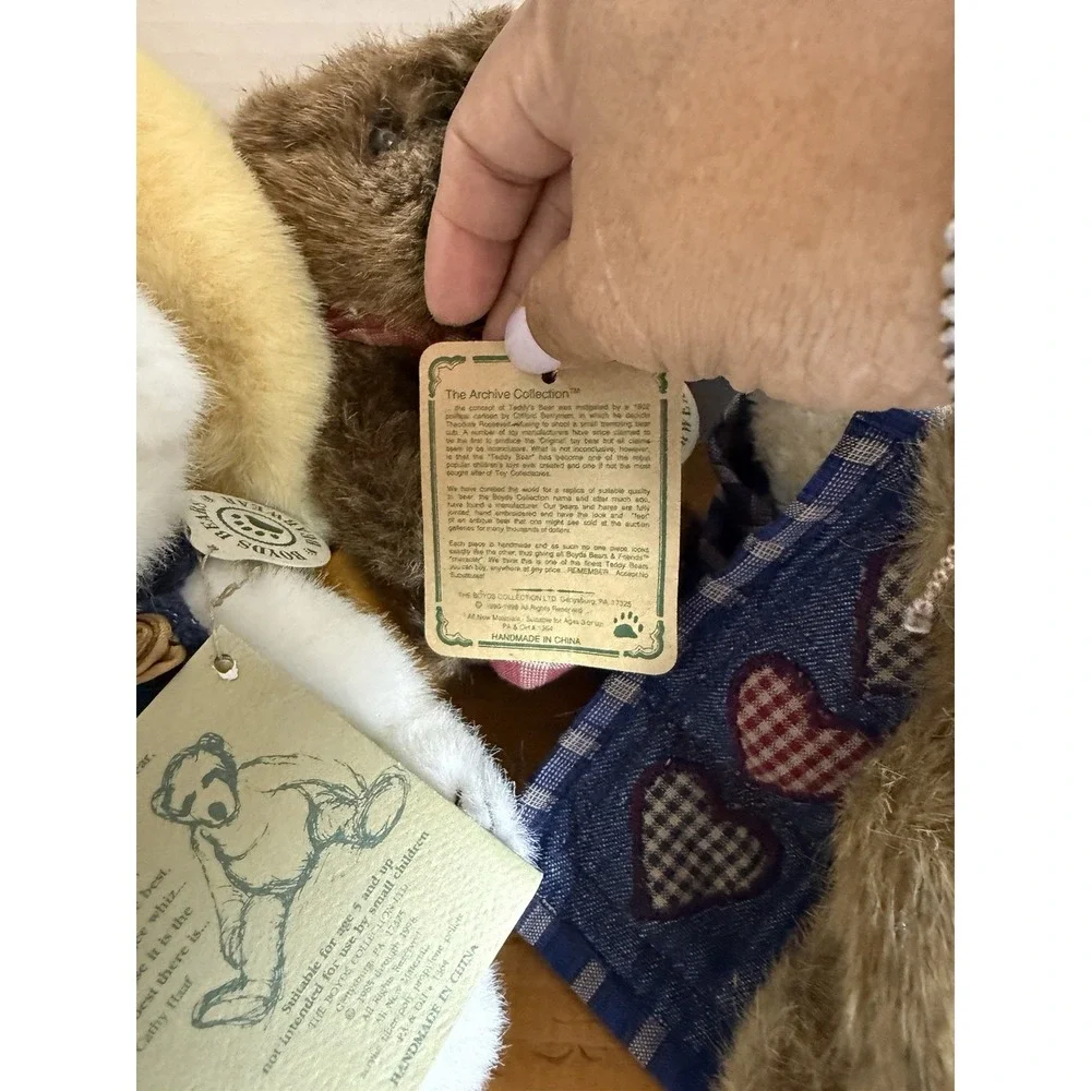 Boyds Bears Bearwear Plush Lot w/ Tags‎ Quilt Patch Archive Collection